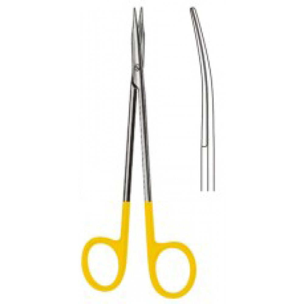 REYNOLDS Operating Scissors Curved 15cm Tungsten Carbide Inlays - Surgix Instruments