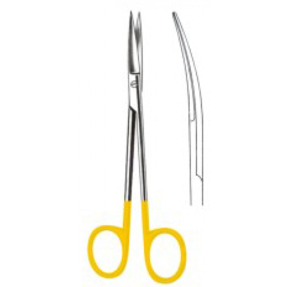 JOSEPH Plastic Scissors Curved 14cm Tungsten Carbide Inlays - Surgix Instruments