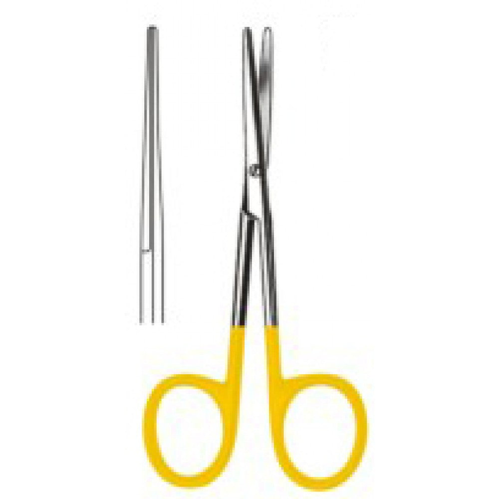 Lexer Baby Operating Scissors Straight 10cm Tungsten Carbide Inlays - Surgix Instruments