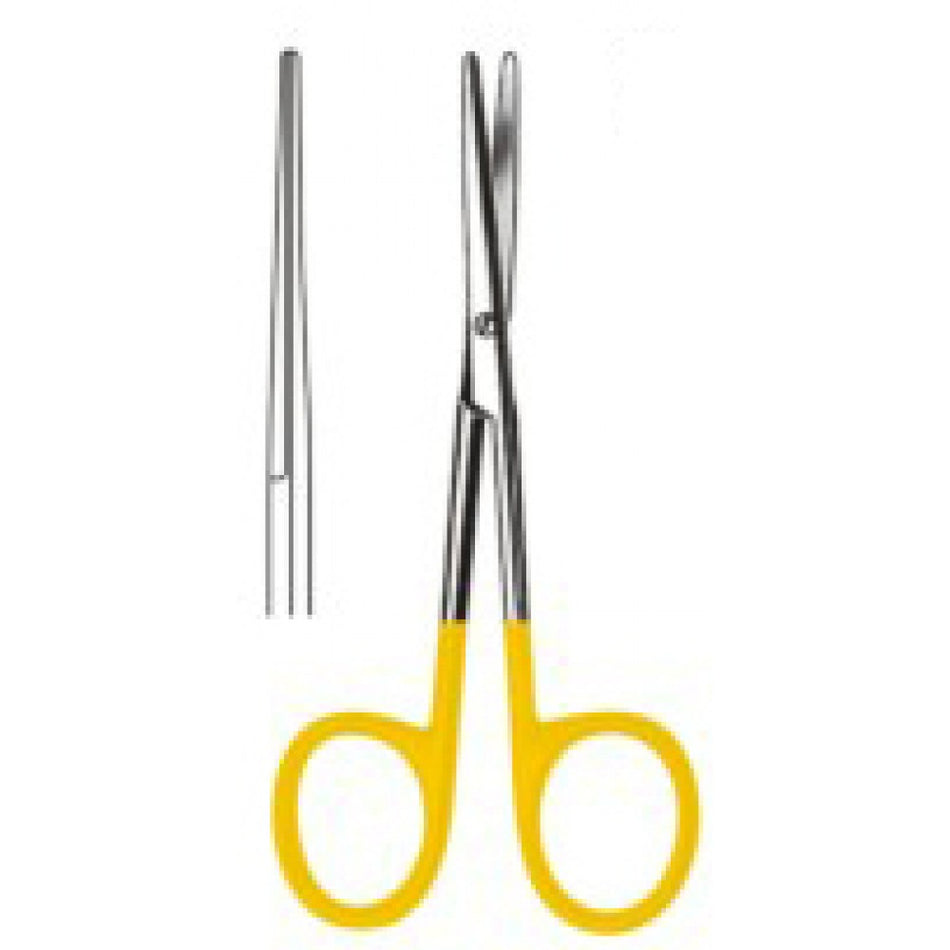 Lexer Baby Operating Scissors Straight 10cm Tungsten Carbide Inlays - Surgix Instruments