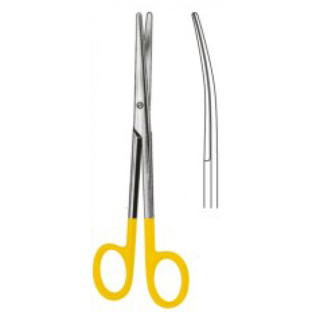 Lexer Operating Scissors Curved 21cm Tungsten Carbide Inlays - Surgix Instruments