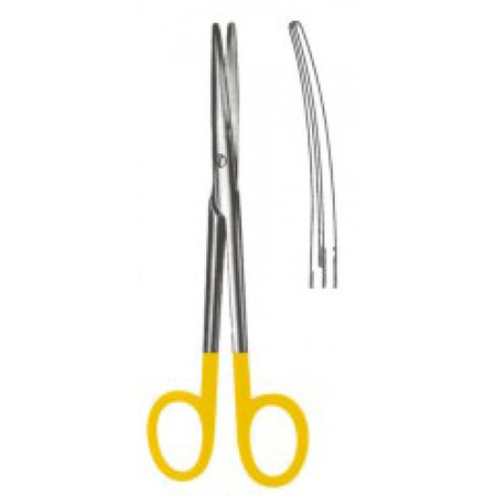 Mayo Lexer Operating Scissors Curved Delicate 16cm Tungsten Carbide Inlays - Surgix Instruments
