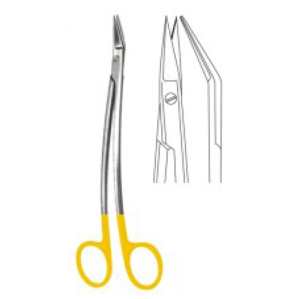 Dean Scissors angled 17cm Tungsten Carbide Inlays - Surgix Instruments