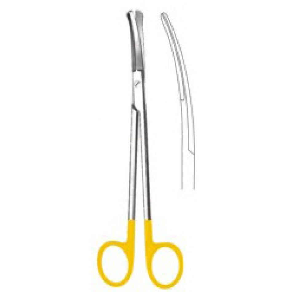 GOOD Tonsil Scissors probe end Curved 19cm Tungsten Carbide Inlays - Surgix Instruments