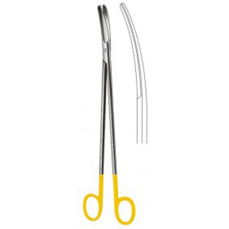 CRAFOORD Operating Scissors Curved 30cm Tungsten Carbide Inlays - Surgix Instruments