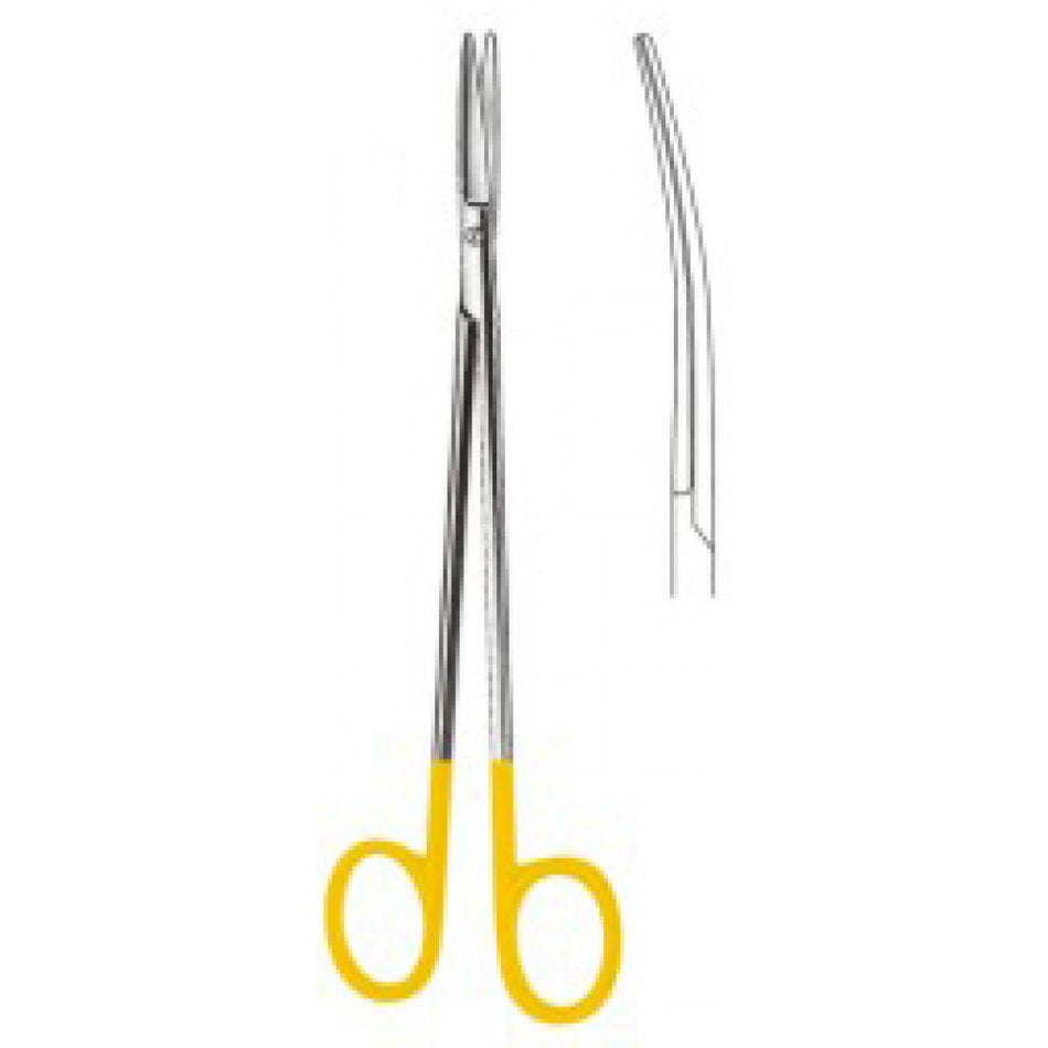 Toennis Dissecting Scissors Curved 18cm Tungsten Carbide Inlays - Surgix Instruments