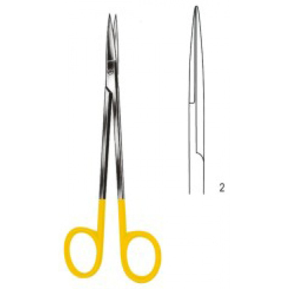 Kelly Scissors Straight 18cm Tungsten Carbide Inlays - Surgix Instruments