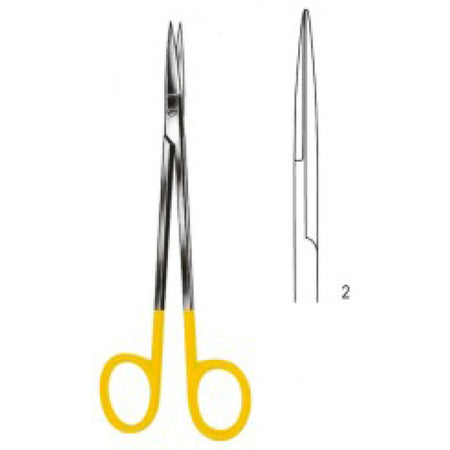 Kelly Scissors Straight 18cm Tungsten Carbide Inlays - Surgix Instruments