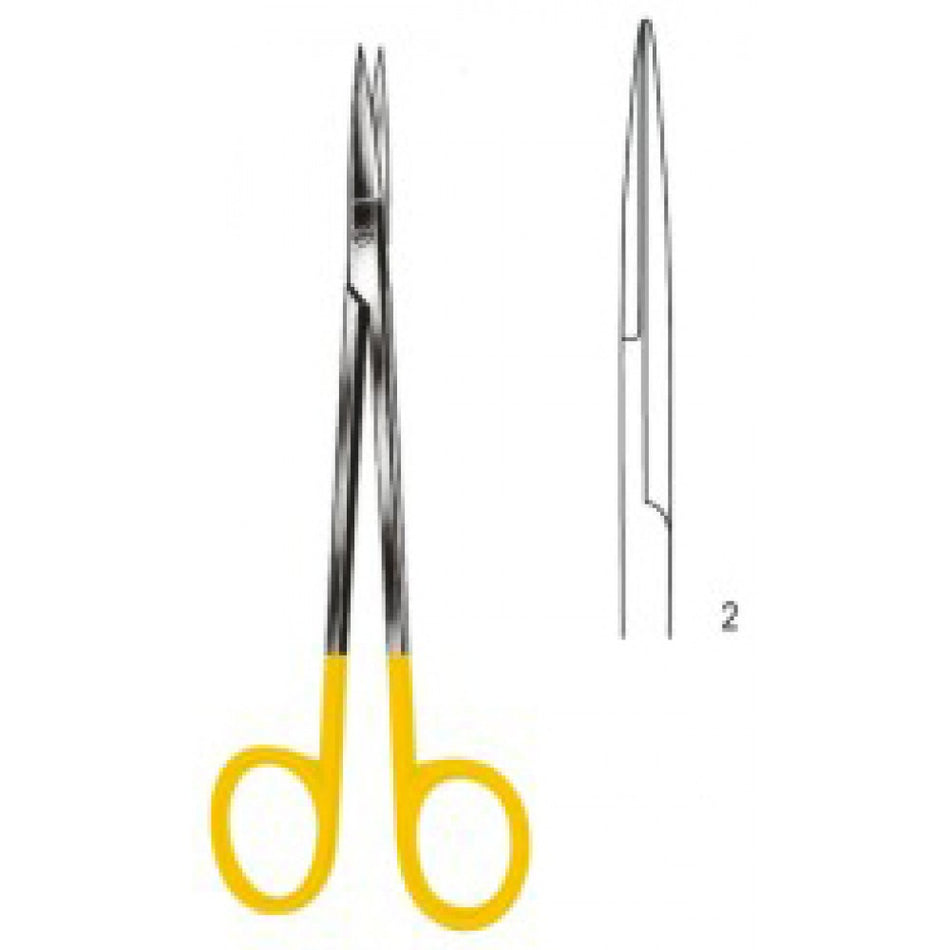 Kelly Scissors Straight 18cm Tungsten Carbide Inlays - Surgix Instruments