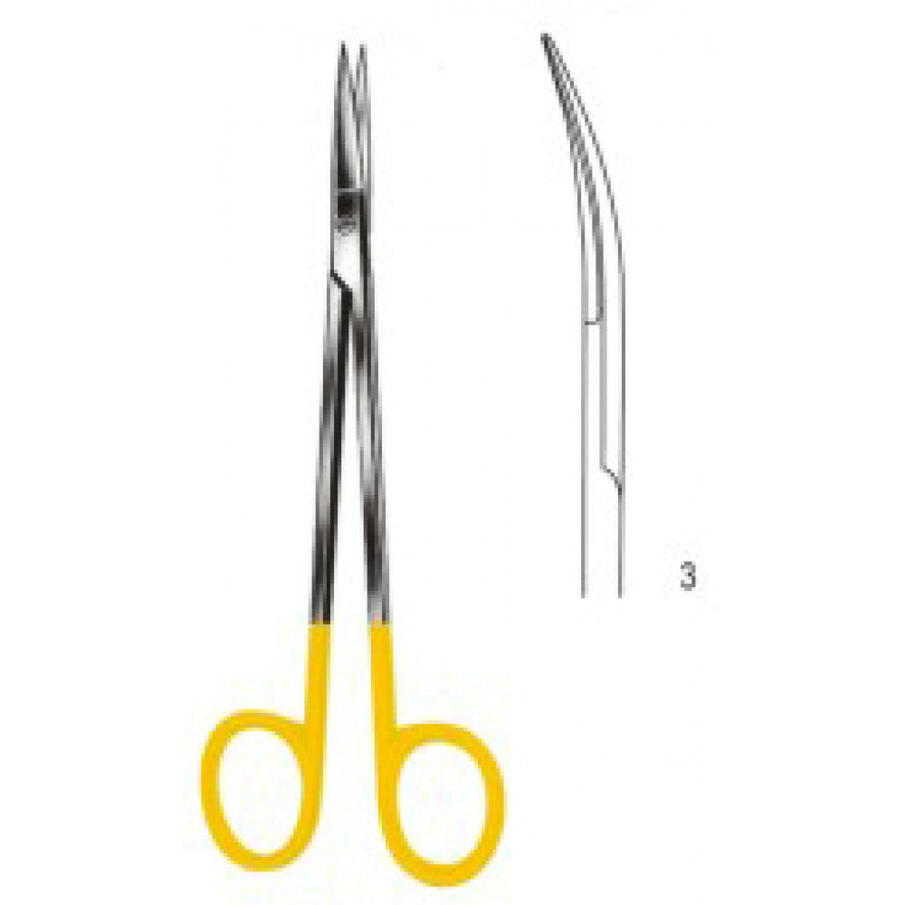 Kelly Scissors Curved 16cm Tungsten Carbide Inlays - Surgix Instruments