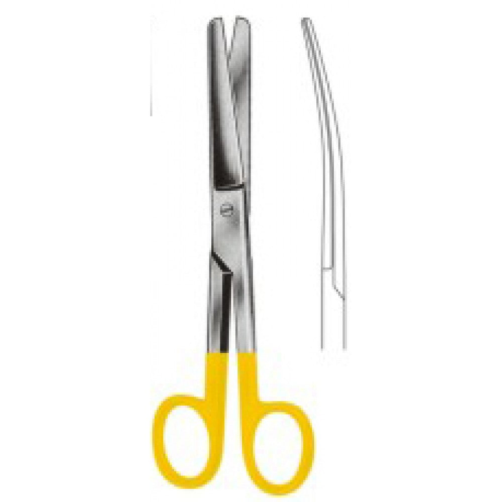 DOYEN Gynecological Scissors Curved 17cm Tungsten Carbide Inlays - Surgix Instruments