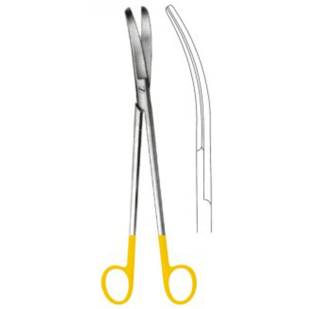 LLOYD DAVIES Rectal Scissors Curved 25.5cm Tungsten Carbide Inlays - Surgix Instruments