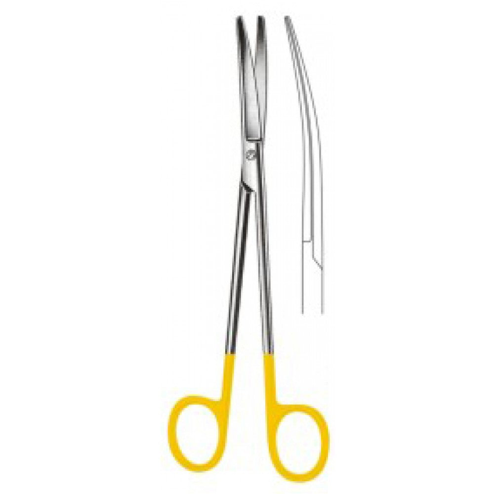 Wertheim Gynecological Scissors Curved 19.5cm Tungsten Carbide Inlays - Surgix Instruments