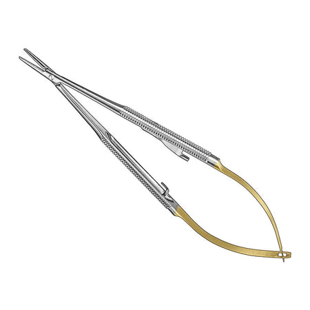 BARRAQUER, micro Needle Holder., 14 cm, Straight., Diamond – Micro Needle Holders | Surgix Instruments