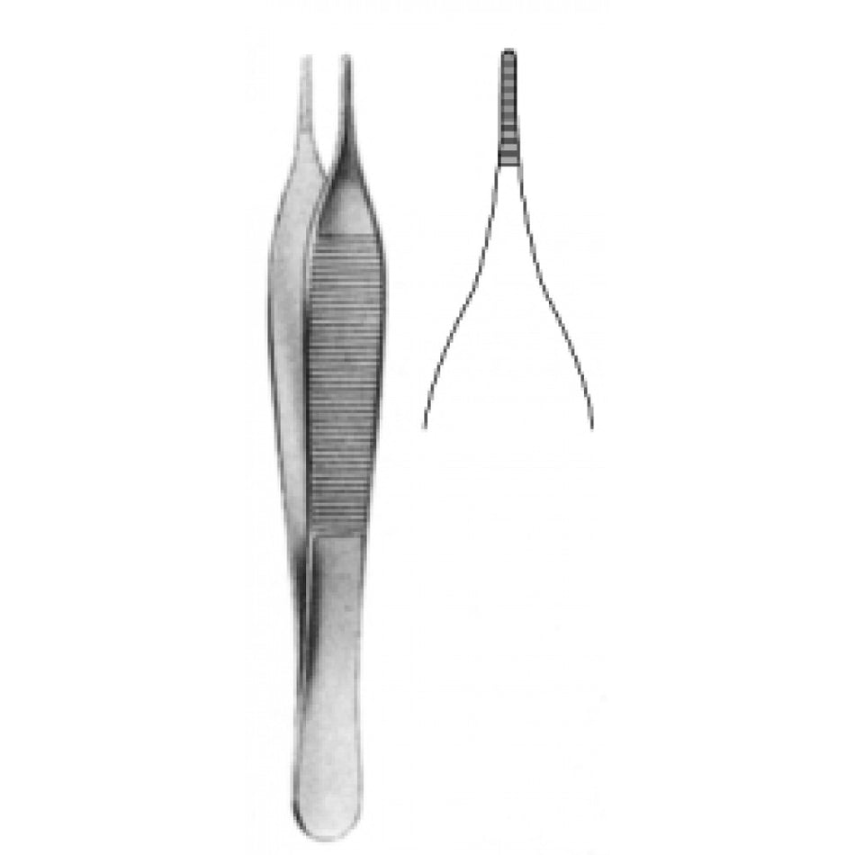 Adson Dressing Forceps Serrated 12cm - Surgix Instruments Medical Stainless Steel Forceps