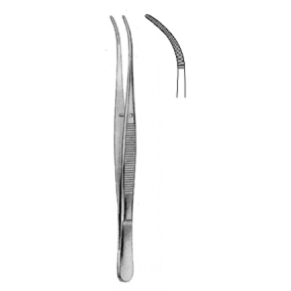 Semken Dressing Forceps Curved 12.5cm - Surgix Instruments Medical Stainless Steel Forceps