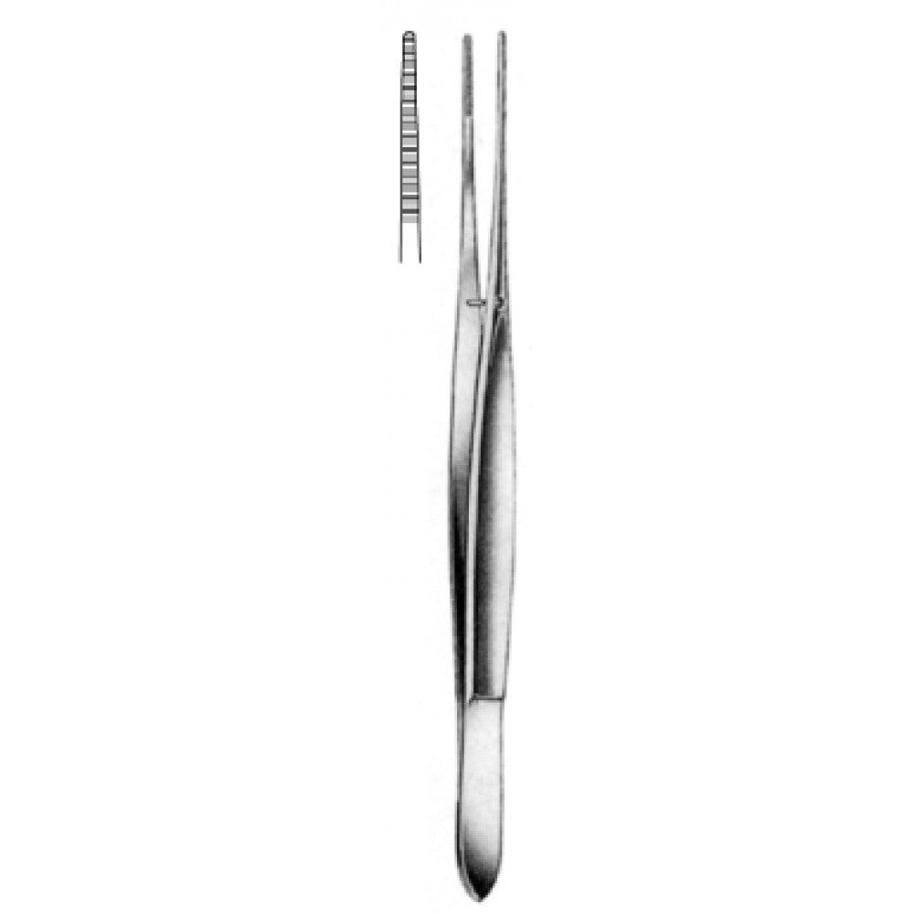 Cushing Dressing Forceps Straight Serrated 17cm - Surgix Instruments Medical Stainless Steel Forceps
