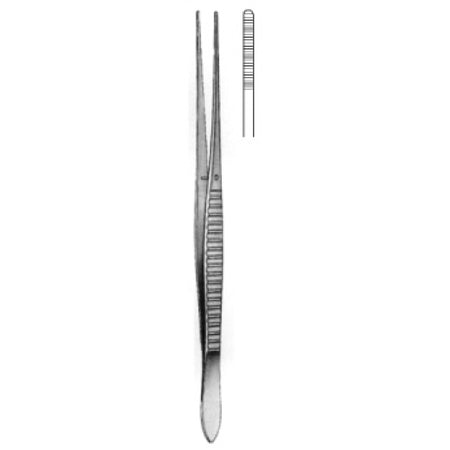 Waugh Dressing Forceps criss cross Serrated 15cm - Surgix Instruments Medical Stainless Steel Forceps