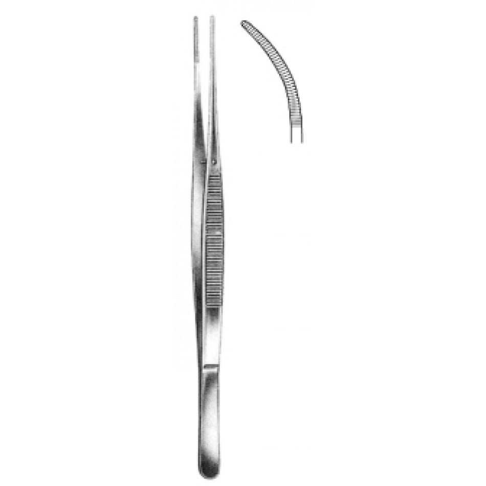 Taylor Dressing Forceps Curved 17.5cm - Surgix Instruments Medical Stainless Steel Forceps