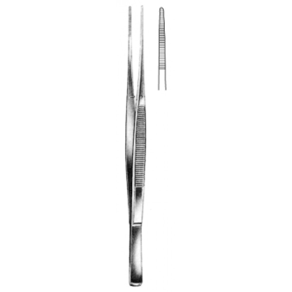 Taylor Dressing Forceps Serrated Straight with diss. 18.5cm - Surgix Instruments Medical Stainless Steel Forceps