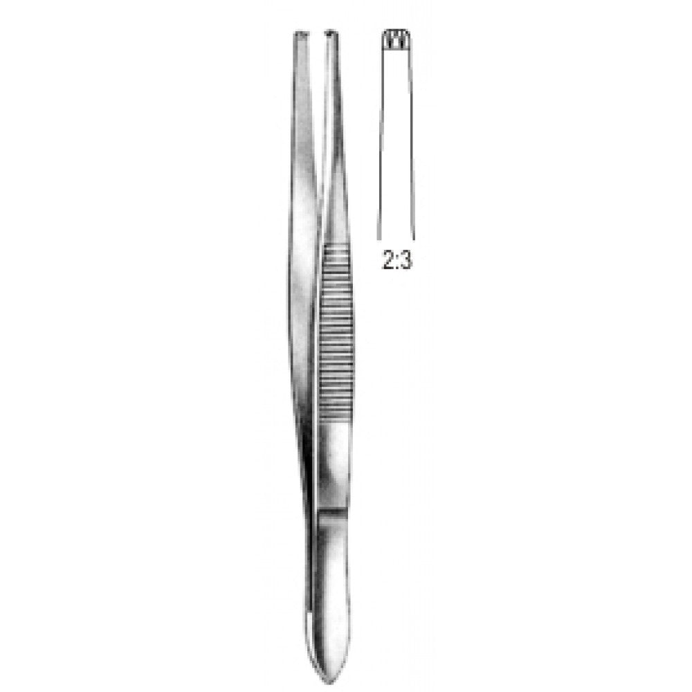 Stille Tissue Forceps 2x3 Teeth 15cm - Surgix Instruments Medical Stainless Steel Forceps