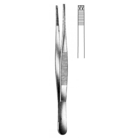 Adlerkreutz Tissue Forceps 2x3 Teeth, 15cm - Surgix Instruments Medical Stainless Steel Forceps