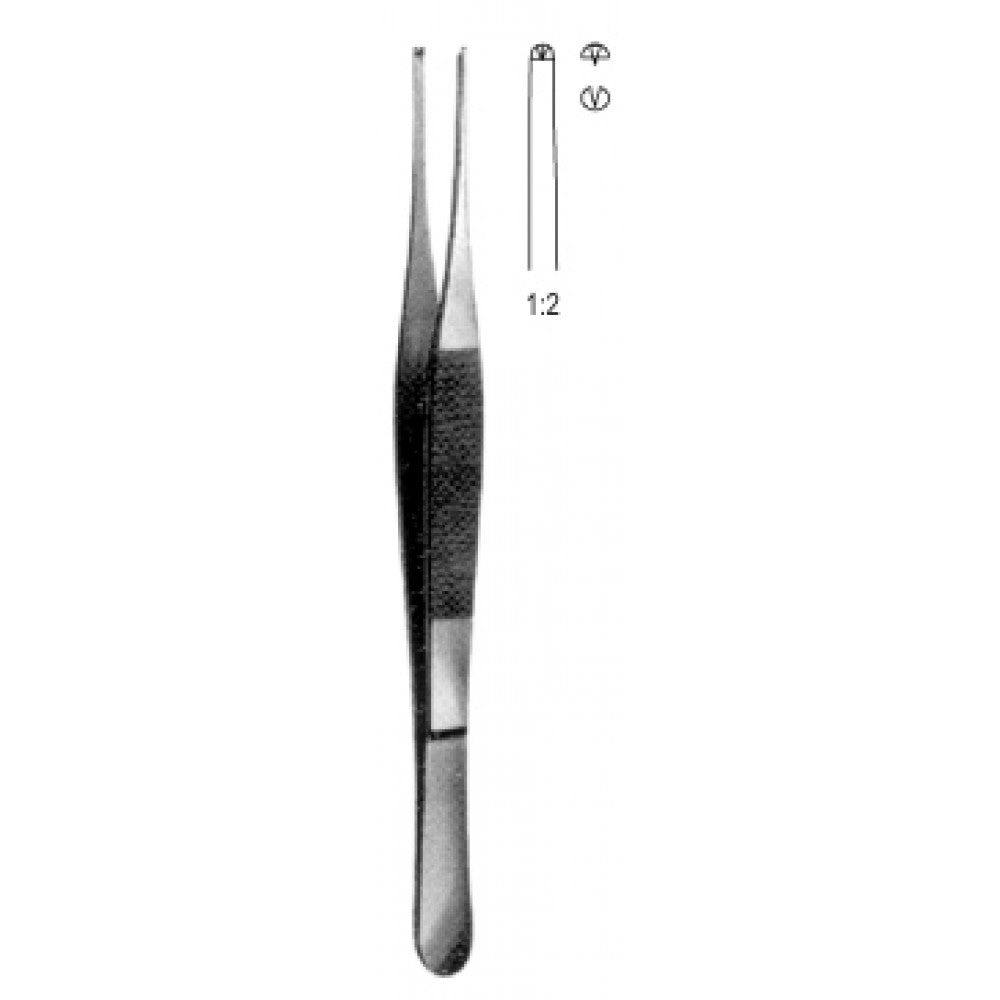 Adson Tissue Forceps 1x2 Teeth, 18cm - Surgix Instruments Medical Stainless Steel Forceps