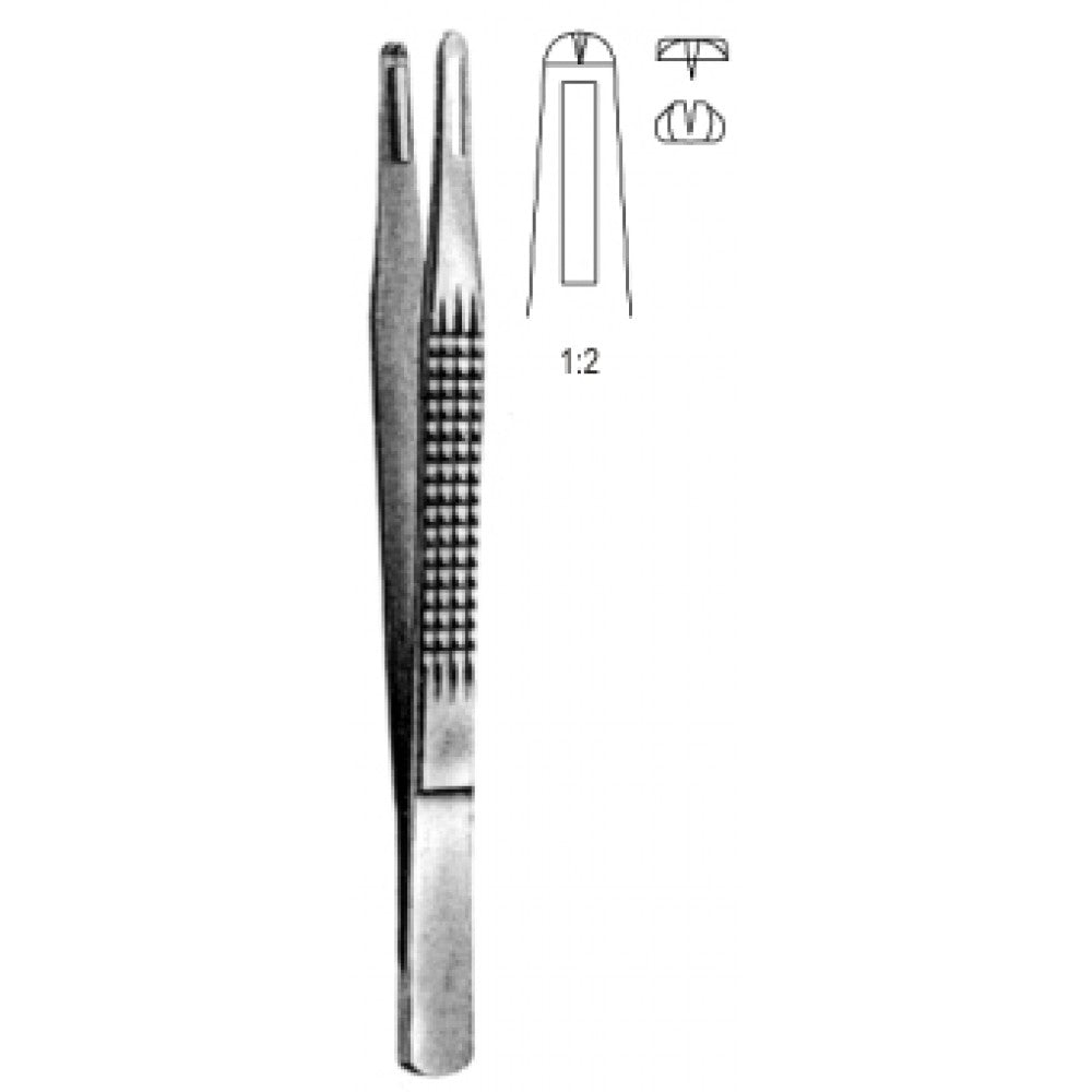 Charnley Suture Forceps with 1x2 Teeth, 18cm - Surgix Instruments Medical Stainless Steel Forceps