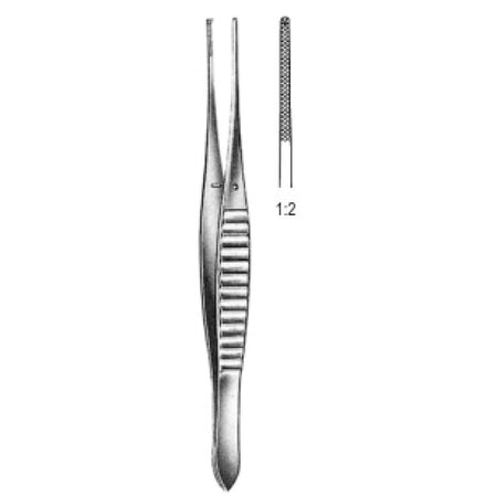 Gillies Tissue Forceps 1x2 Teeth 15cm - Surgix Instruments Medical Stainless Steel Forceps