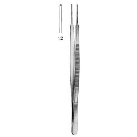 Gerald Tissue Forceps 1x2 Teeth Straight 18cm - Surgix Instruments Medical Stainless Steel Forceps
