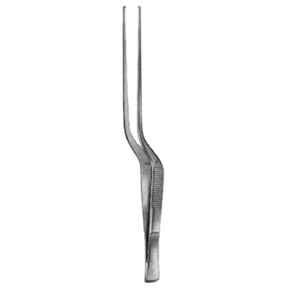Taylor Tissue Forceps Bayonet shape 1x2 Teeth, 17.5cm - Surgix Instruments Medical Stainless Steel Forceps