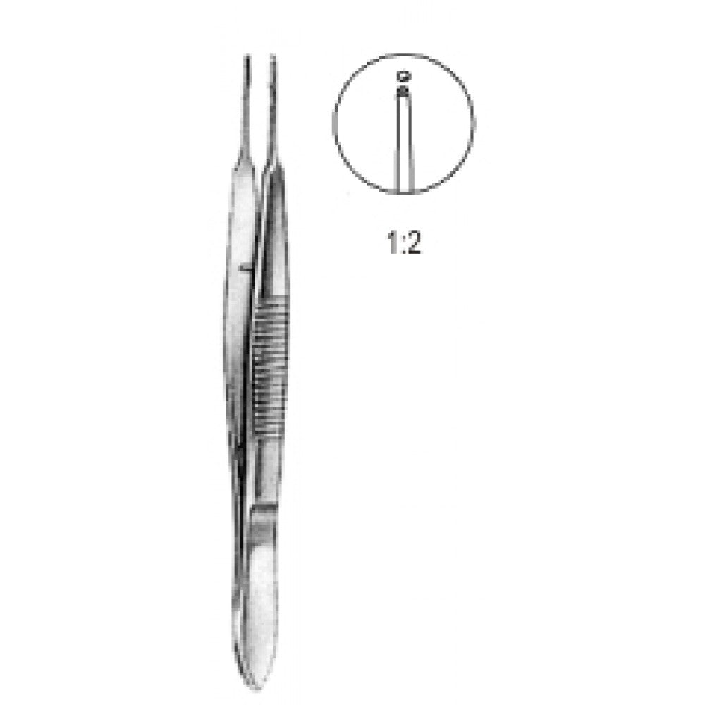 Micro Tissue Forceps 1x2 Teeth, 11cm - Surgix Instruments Medical Stainless Steel Forceps