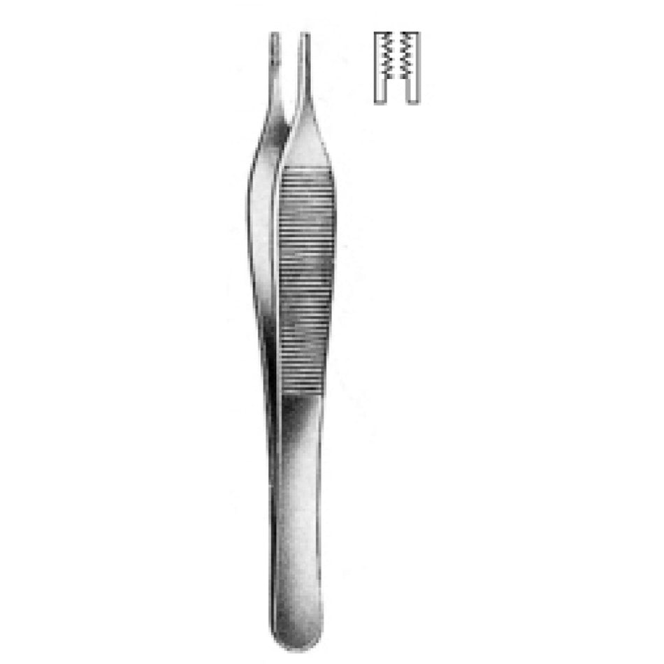 Adson Brown Tissue Forceps 7x7T 12cm - Surgix Instruments Medical Stainless Steel Forceps