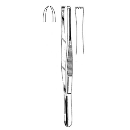 Stone Tissue Forceps 4x5T 15cm - Surgix Instruments Medical Stainless Steel Forceps