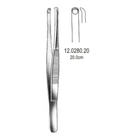 Durante Tissue Forceps 20cm - Surgix Instruments Medical Stainless Steel Forceps