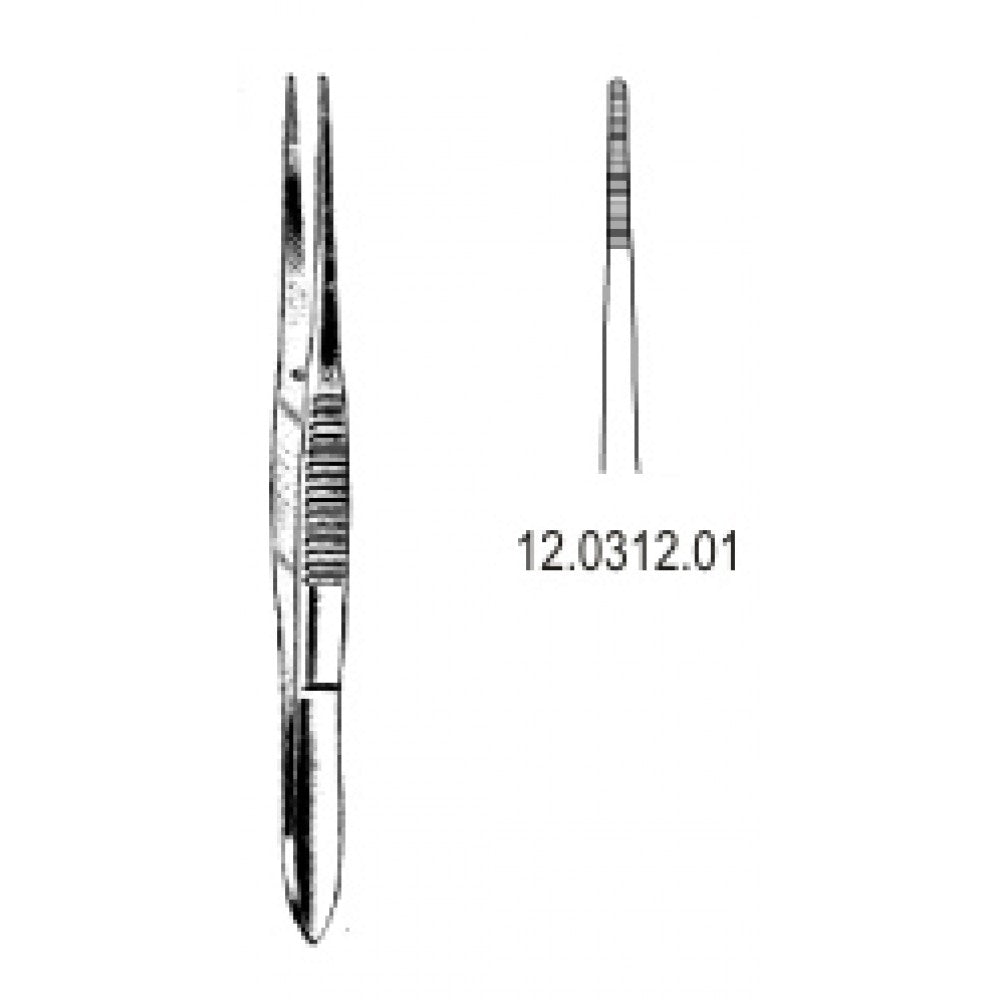 Fine Dressing Forceps Serrated Straight 12cm - Surgix Instruments Medical Stainless Steel Forceps