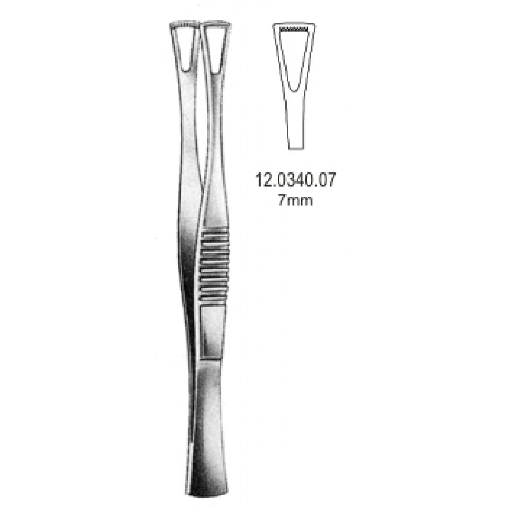 Duval Tissue Forceps 7mm, 14.5cm - Surgix Instruments Medical Stainless Steel Forceps