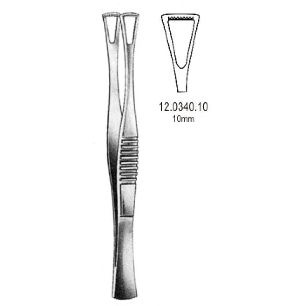 Duval Tissue Forceps 10mm, 14.5cm - Surgix Instruments Medical Stainless Steel Forceps