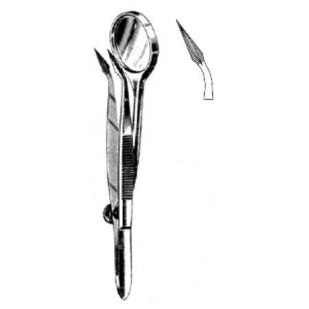 Splinter Forceps with Magnifier 12cm - Surgix Instruments Medical Stainless Steel Forceps