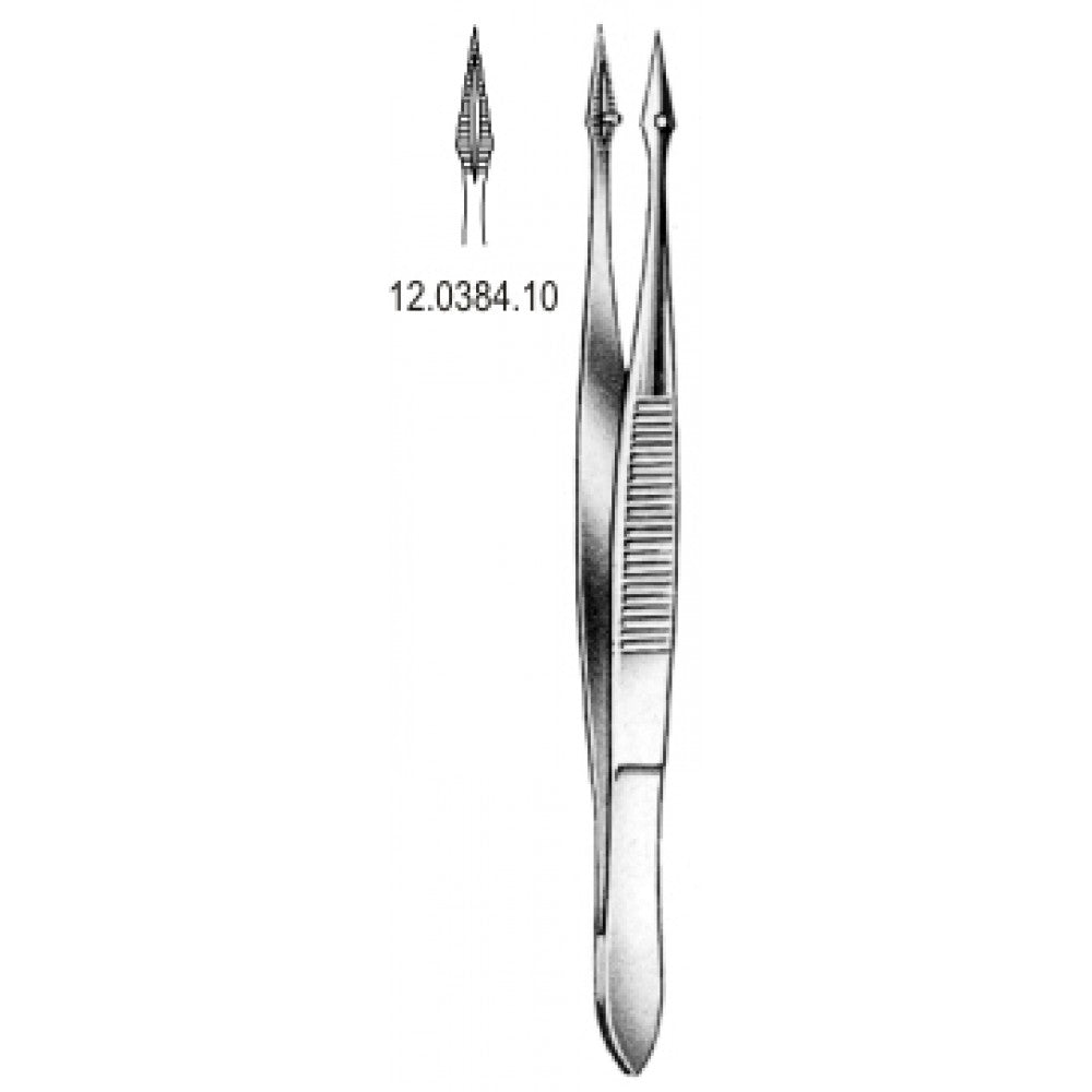 Hunter Splinter Forceps Straight 10.5cm - Surgix Instruments Medical Stainless Steel Forceps