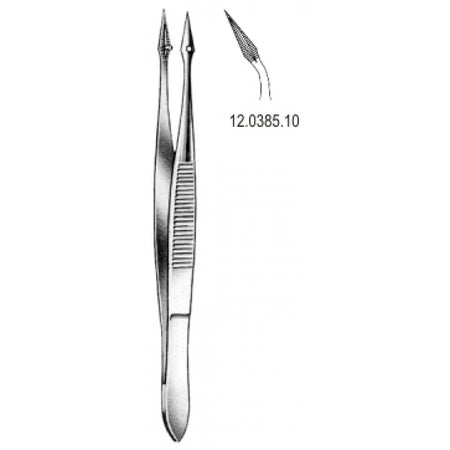 Hunter Splinter Forceps Curved 10.5cm - Surgix Instruments Medical Stainless Steel Forceps