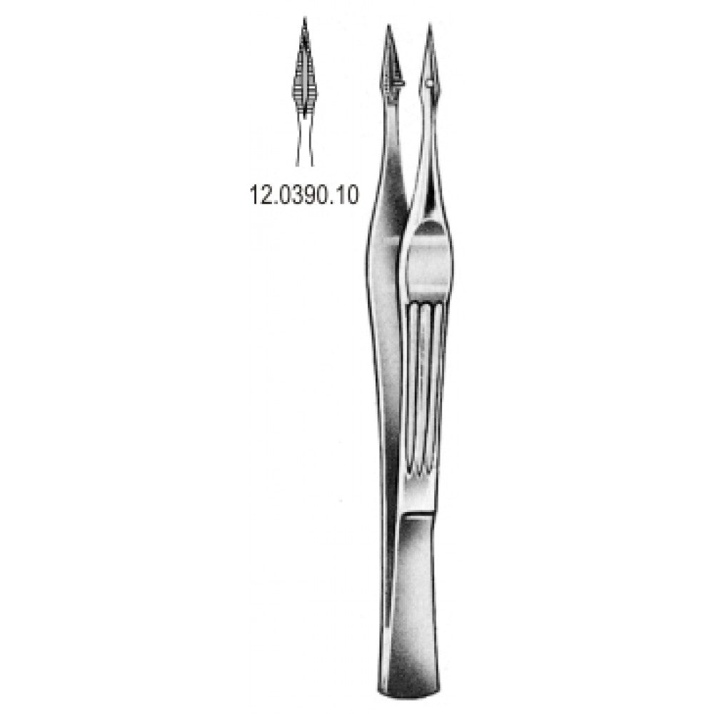 Walter Carmalt Splinter Forceps Straight 10.5cm - Surgix Instruments Medical Stainless Steel Forceps