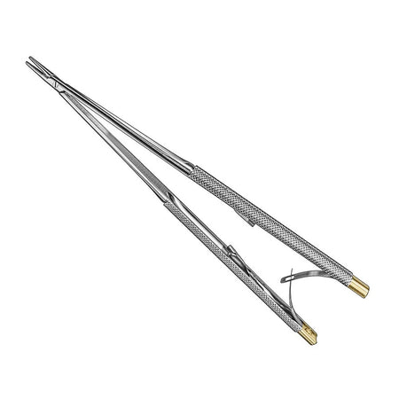 CASTROVIEJO, micro needle holder, 18cm, TC – Micro Needle Holders | Surgix Instruments