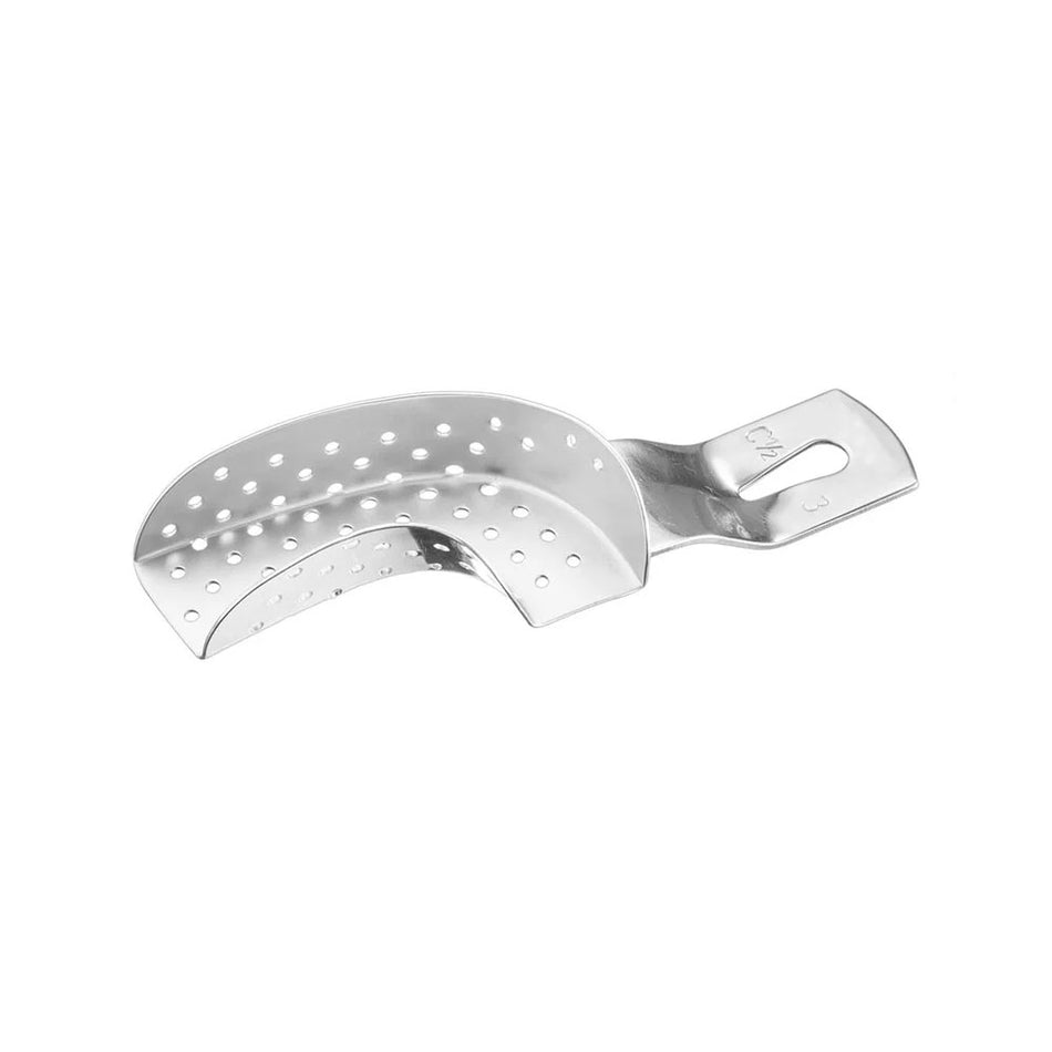 Impression tray, perf., part., 1/2L, size 3 – Impression Trays For Partial Impressions | Surgix Instruments