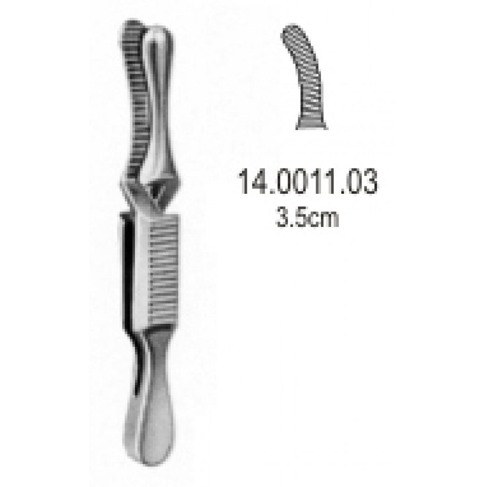 Dieffenbach Bulldog Hemostatic Forceps Curved 4cm - Surgix Instruments Medical Stainless Steel Hemostatic Clamp