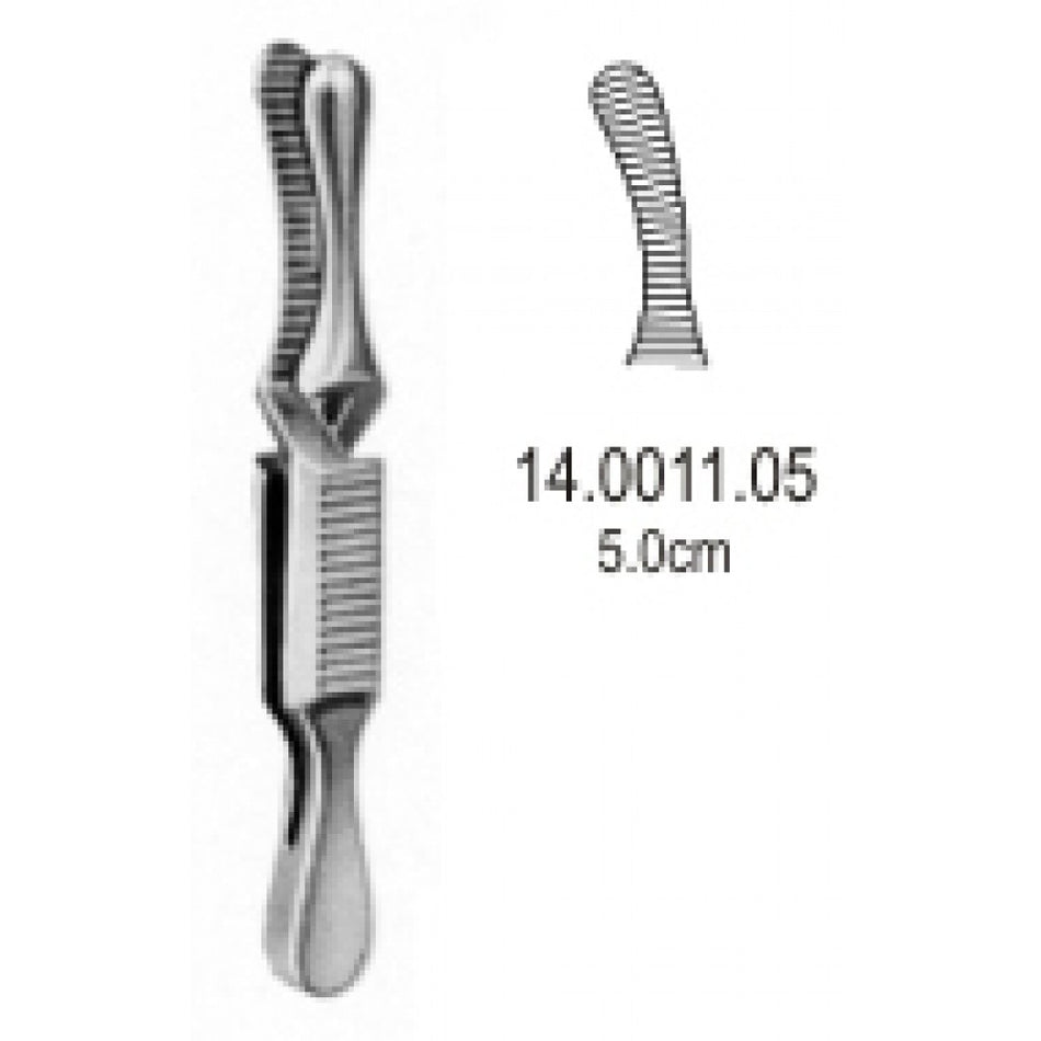 Dieffenbach Bulldog Hemostatic Forceps Curved 5.5cm - Surgix Instruments Medical Stainless Steel Hemostatic Clamp