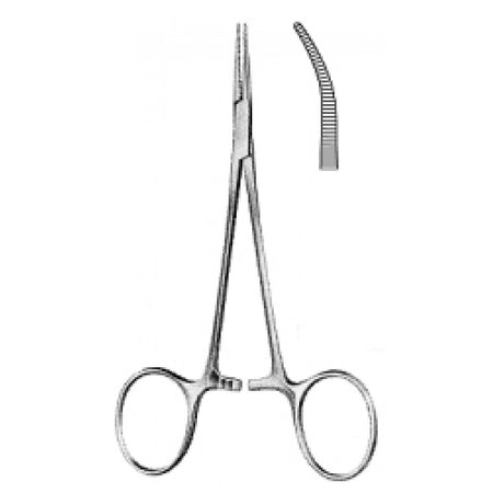 Halstead Micro Mosquito Forceps Curved 12cm - Surgix Instruments Medical Stainless Steel Hemostatic Clamp