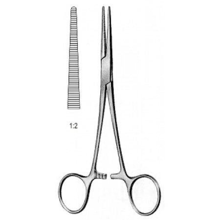 Crile Rankin Hemostatic Forceps Straight 1x2 Teeth Teeth 16cm - Surgix Instruments Medical Stainless Steel Hemostatic Clamp