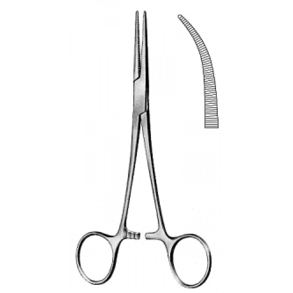 Coller-Crile Hemostatic Forceps Curved deli. 14cm - Surgix Instruments Medical Stainless Steel Hemostatic Clamp