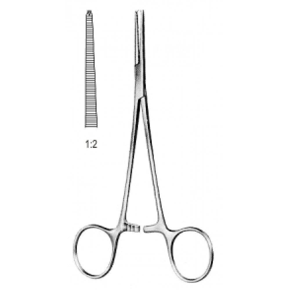 Leriche Hemostatic Forceps Straight 1x2 Teeth Teeth 15cm - Surgix Instruments Medical Stainless Steel Hemostatic Clamp